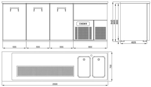REFROIDISSEUR DE BIÈRE 3 PORTES 2R – Image 3