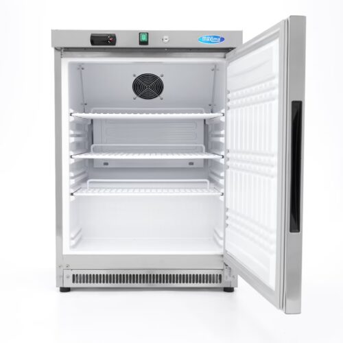 Réfrigérateur - 200 L - 3 étagères réglables - acier inoxydable – Image 4