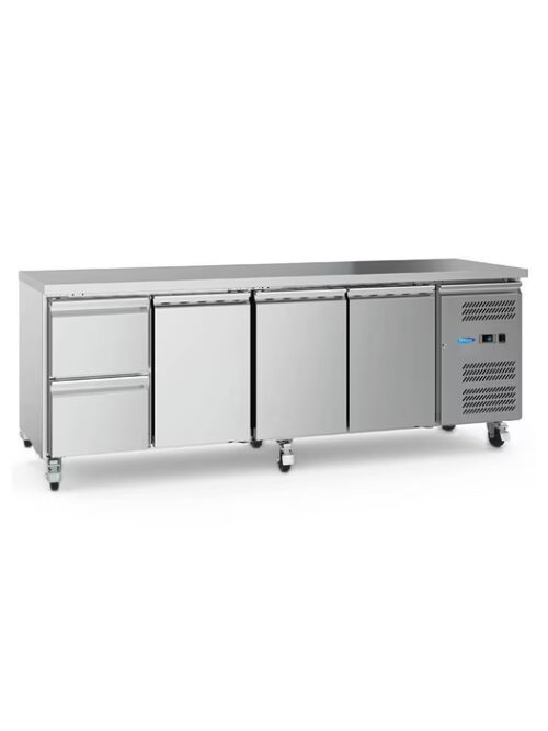 table réfrigérée  - 223 cm - 4 portes – Image 3
