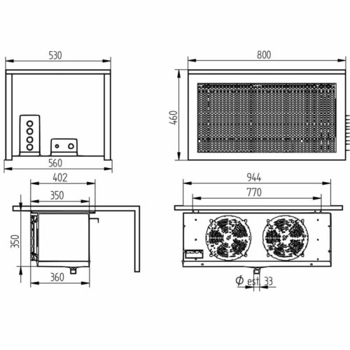 Groupe frigorifique "By-block" T° -5°+5°  18,1 m³ – Image 5