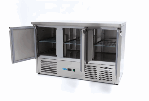 table Réfrigérateur de comptoir - 137 cm - 3 portes – Image 2