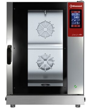 Four électrique TOUCH SCREEN vapeur/convection, 10x GN 1/1 - AUTO-CLEANING