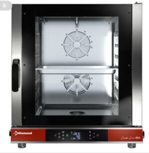 Four électrique TOUCH/DIGIT vapeur - convection 7x GN 1/1 - AUTO-CLEANING