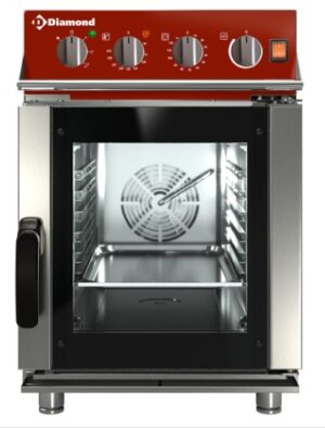 Four vapeur/convection électrique, 6x GN1/1 mécanique