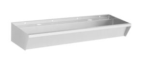 ÉVIER INOX 2 ROBINETS 1200X360X135MM