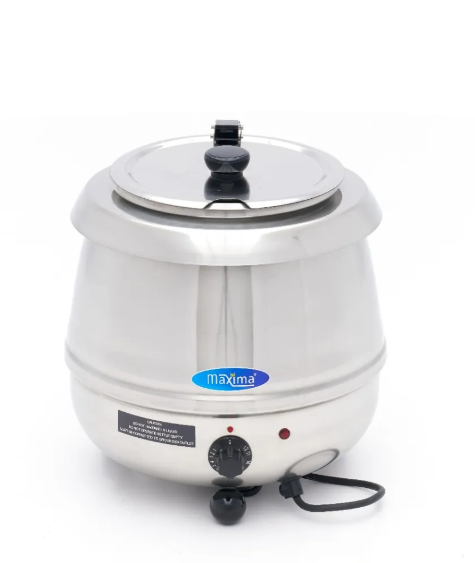 Marmite à soupe – 10 L – pot intérieur amovible – acier inoxydable – avec encoche pour louche – Image 2