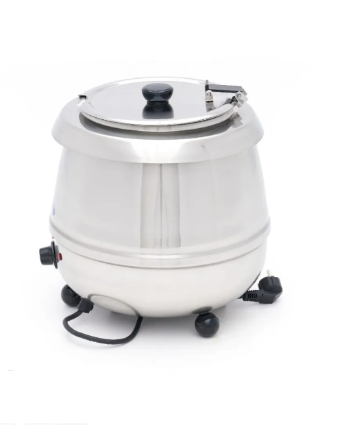 Marmite à soupe – 10 L – pot intérieur amovible – acier inoxydable – avec encoche pour louche – Image 3
