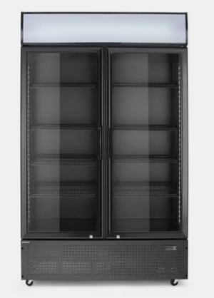 Armoire réfrigérée avec caisson lumineux, double porte