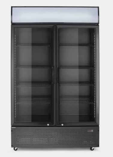 Armoire réfrigérée avec caisson lumineux, double porte