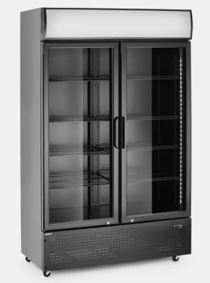 Armoire réfrigérée avec caisson lumineux, double porte – Image 2