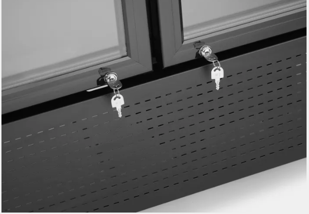 Armoire réfrigérée avec caisson lumineux, double porte – Image 5